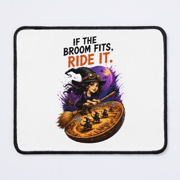 Item preview, Halloween Witch Shirt | If the Broom Fits, Ride It | Cute Witch Racing Halloween Graphic Tee designed and sold by Limitless expressions - wear your mindset .