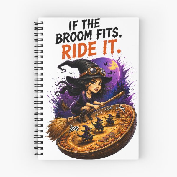 Item preview, Halloween Witch Shirt | If the Broom Fits, Ride It | Cute Witch Racing Halloween Graphic Tee designed and sold by Limitless expressions - wear your mindset .