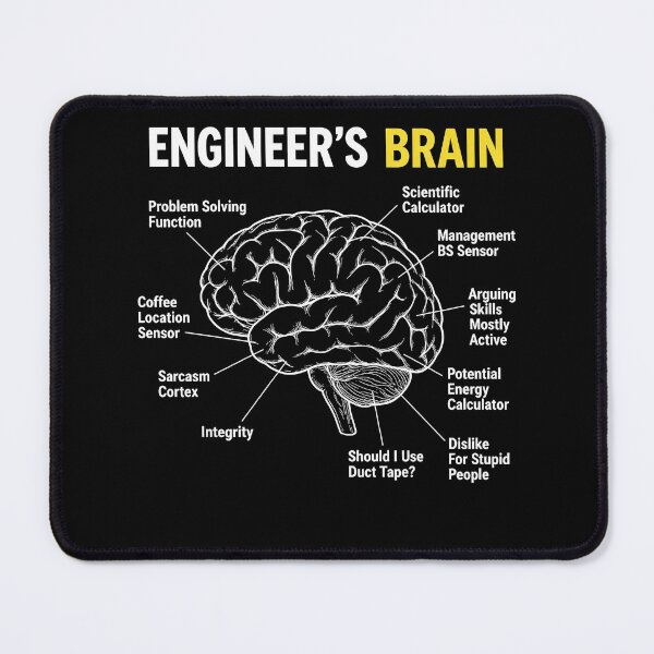 Item preview, Engineer's Brain Engineering Technician Humor Sarcasm designed and sold by viectory.