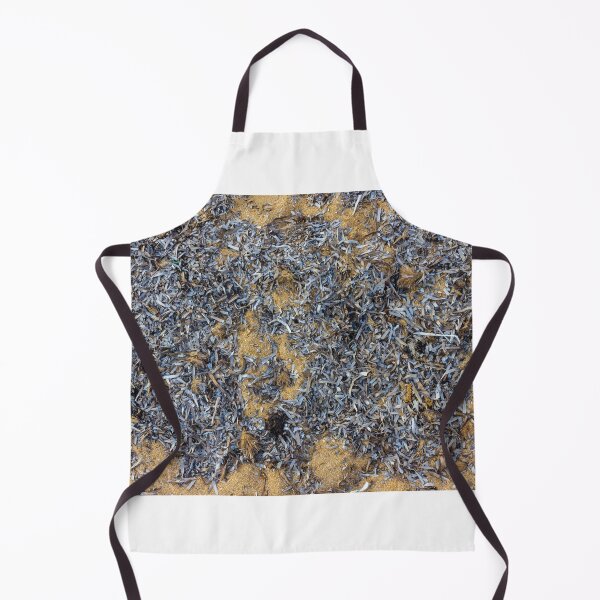Item preview, Washed-Up Seaweed and Shredded Kelp on Sandy Beach Shoreline With Natural Wrack Pattern designed and sold by Nmallia.