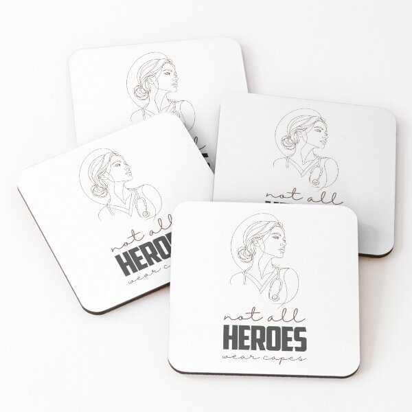 Item preview, Not All Heroes Wear Capes — Nurse Line Art Gift | RN Pillow Nurse Portrait designed and sold by KiwyStudio.