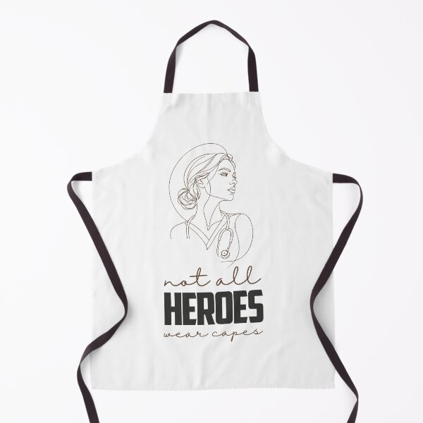 Item preview, Not All Heroes Wear Capes — Nurse Line Art Gift | RN Pillow Nurse Portrait designed and sold by KiwyStudio.