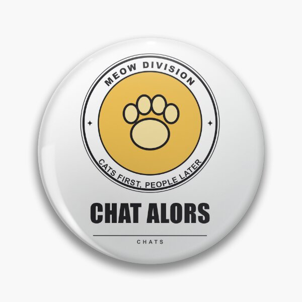 Item preview, Chat Alors — Cat Vintage Badge designed and sold by AGHstore.