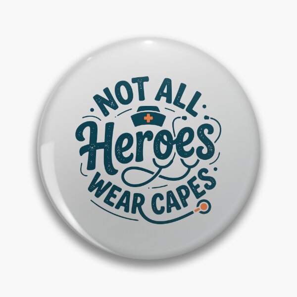 Item preview, Nurse Not All Heroes Wear Capes – Vintage Medical Typography Graphic Tee designed and sold by KiwyStudio.