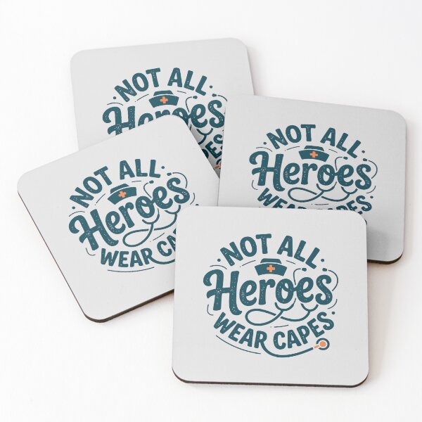 Item preview, Nurse Not All Heroes Wear Capes – Vintage Medical Typography Graphic Tee designed and sold by KiwyStudio.