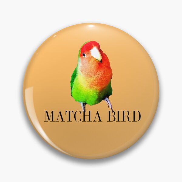 Item preview, Orange green Lovebird, Matcha latte, Matcha Lover, Matcha tea designed and sold by DiensDesign.