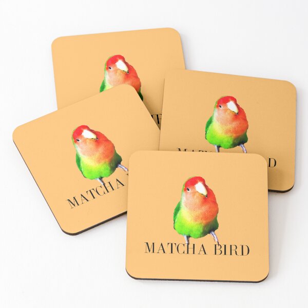 Item preview, Orange green Lovebird, Matcha latte, Matcha Lover, Matcha tea designed and sold by DiensDesign.