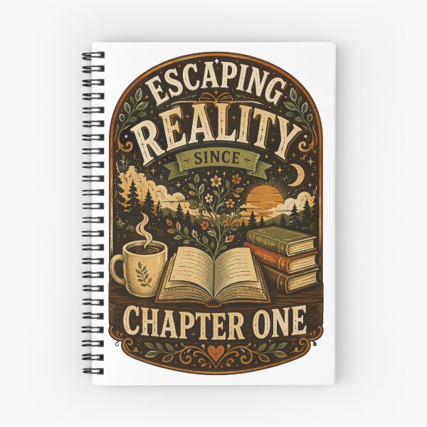 Item preview, Escaping Reality Since Chapter One | Fantasy Reader Gift | Book Lover Design designed and sold by DaVinci_drop.