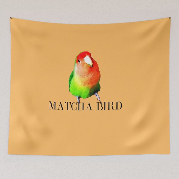 Item preview, Orange green Lovebird, Matcha latte, Matcha Lover, Matcha tea designed and sold by DiensDesign.