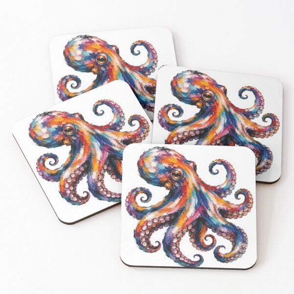 Item preview,  Colorful Octopus Paint Splash designed and sold by Snurly.