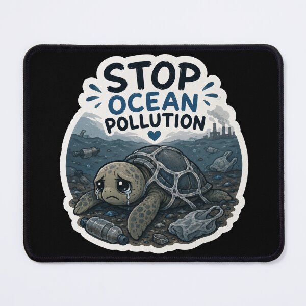 Item preview, Stop ocean pollution designed and sold by SMARTKIT DESIGNAGENCY.