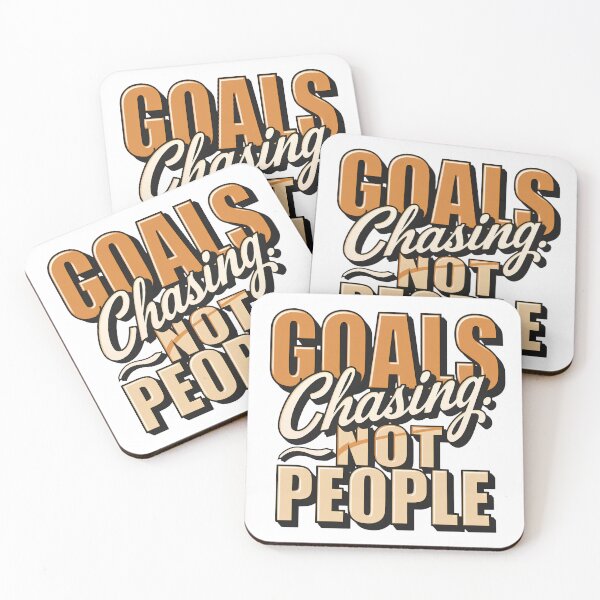 Item preview, Chasing Goals Not People Motivational Typography T-Shirt Design designed and sold by Kavya Art.