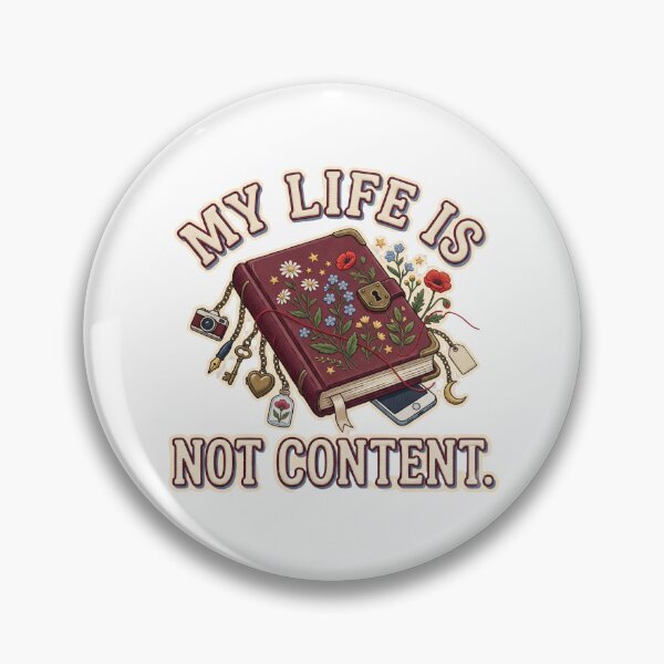 Item preview, My Life Is Not Content Diary designed and sold by WonderLayer.