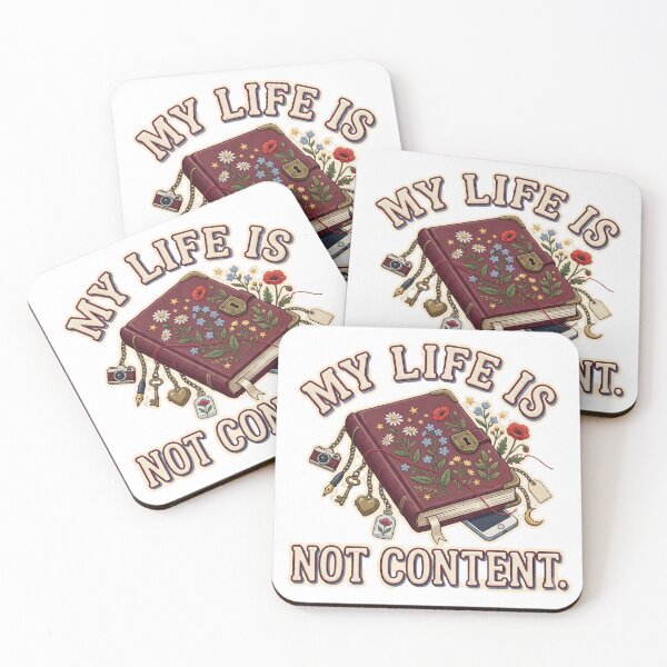 Item preview, My Life Is Not Content Diary designed and sold by WonderLayer.