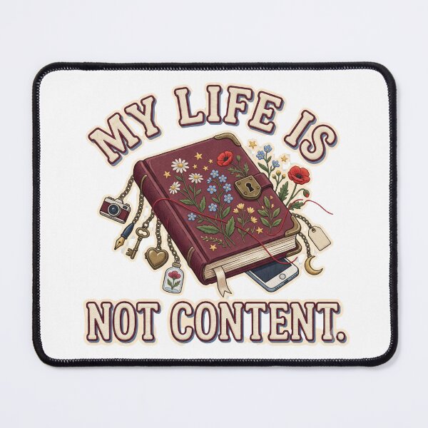 Item preview, My Life Is Not Content Diary designed and sold by WonderLayer.