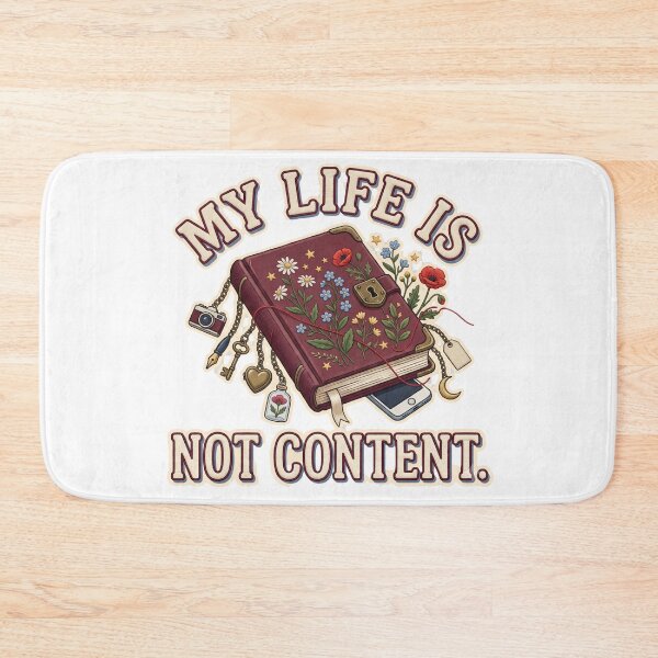 Item preview, My Life Is Not Content Diary designed and sold by WonderLayer.