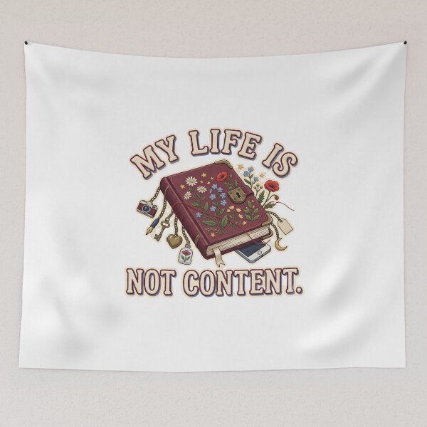Item preview, My Life Is Not Content Diary designed and sold by WonderLayer.