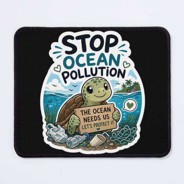 Item preview, Stop ocean pollution designed and sold by SMARTKIT DESIGNAGENCY.