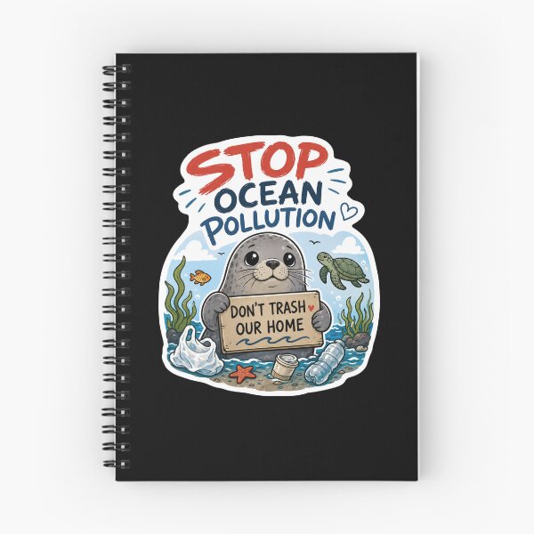 Item preview, Stop Ocean Pollution Save Neil the Seal designed and sold by SMARTKIT  DESIGNAGENCY.