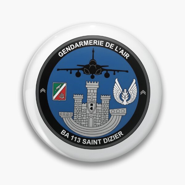 Item preview, French Gendarmerie de l'Air BA 113 Saint-Dizier Military Patch designed and sold by CharlieDesings.