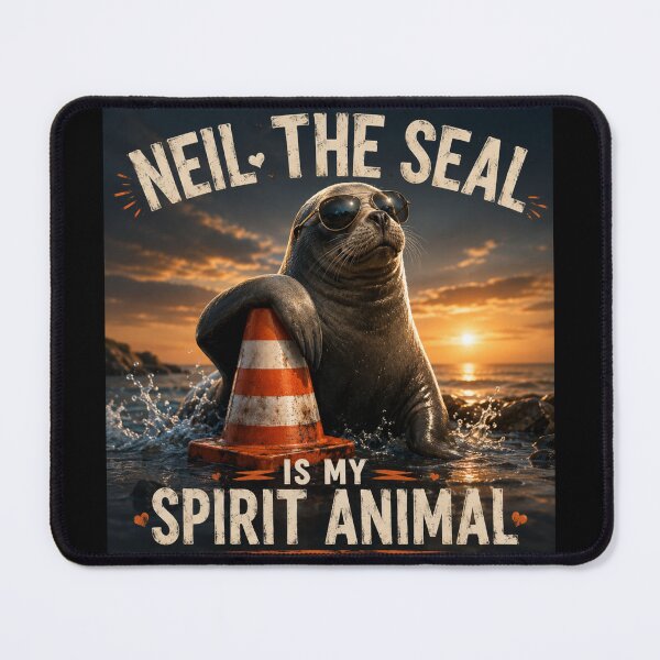 Item preview, Neil the Seal is My Spirit Animal designed and sold by SMARTKIT DESIGNAGENCY.