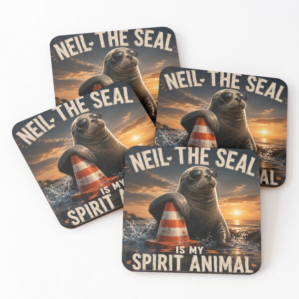 Item preview, Neil the Seal is My Spirit Animal designed and sold by SMARTKIT  DESIGNAGENCY.