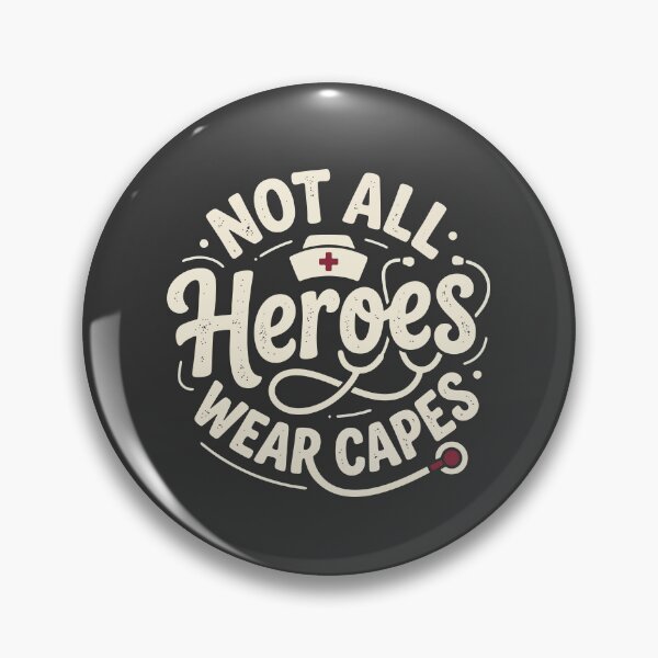 Item preview, Nurse Not All Heroes Wear Capes – Vintage Medical Typography Graphic T-Shirt designed and sold by KiwyStudio.