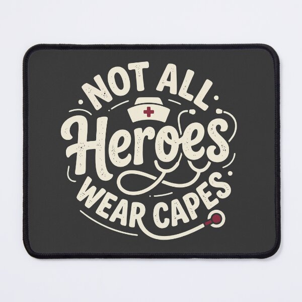 Item preview, Nurse Not All Heroes Wear Capes – Vintage Medical Typography Graphic T-Shirt designed and sold by KiwyStudio.