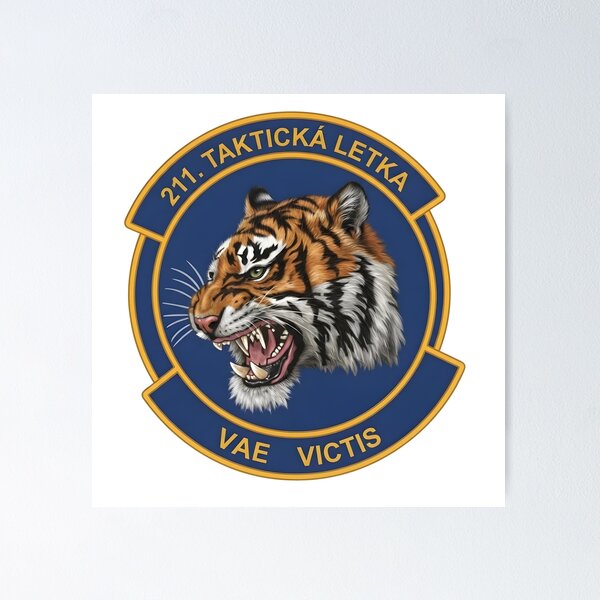 Item preview, Czech Air Force 211th Tactical Squadron Tiger Patch designed and sold by CharlieDesings.