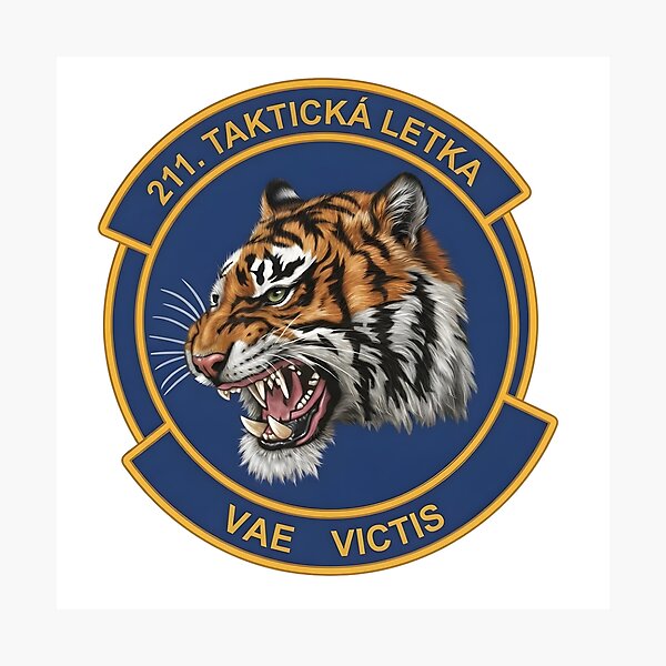 Item preview, Czech Air Force 211th Tactical Squadron Tiger Patch designed and sold by CharlieDesings.