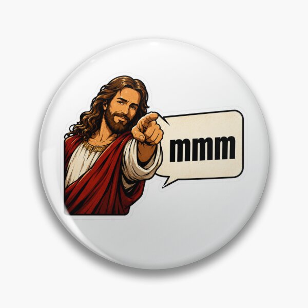 Item preview, jesus smiling mmm designed and sold by PatternFly.