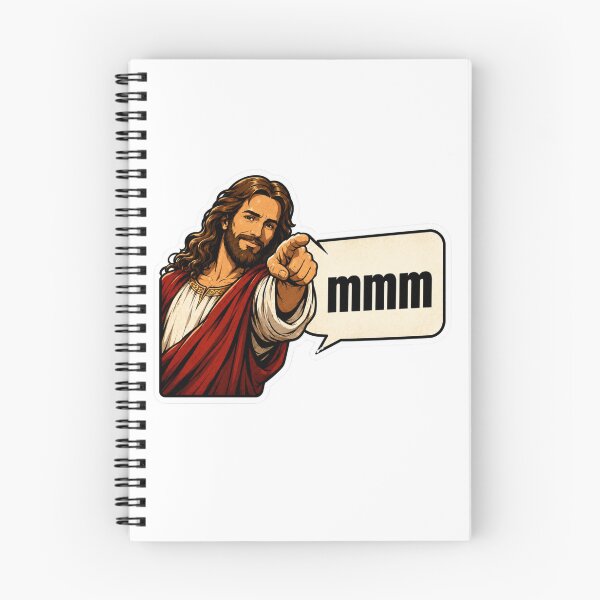 Item preview, jesus smiling mmm designed and sold by PatternFly.