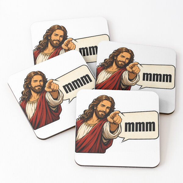 Item preview, jesus smiling mmm designed and sold by PatternFly.