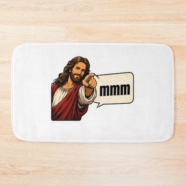 Item preview, jesus smiling mmm designed and sold by PatternFly.