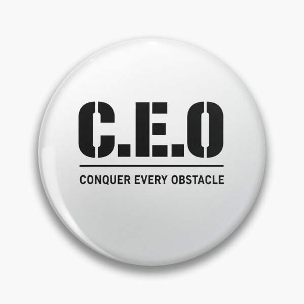 Item preview, CEO Conquer Every Obstacle Motivational Entrepreneur Typography T-Shirt designed and sold by Kavya Art.