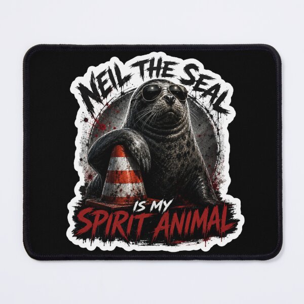 Item preview, Neil the Seal is My Spirit Animal designed and sold by SMARTKIT DESIGNAGENCY.