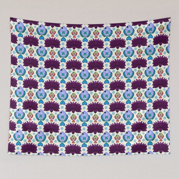Item preview, Colorful Tropical Fish Pattern | Seamless Ocean Repeat | Cute Marine Life Surface Design designed and sold by HopeAndHustle.