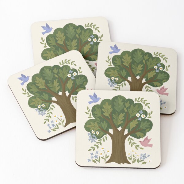 Item preview, Little Forest - Whimsical Boho Botanical Art with Birds 2 designed and sold by Pasteltone.