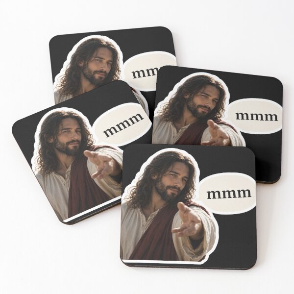 Item preview, jesus smiling mmm designed and sold by PatternFly.