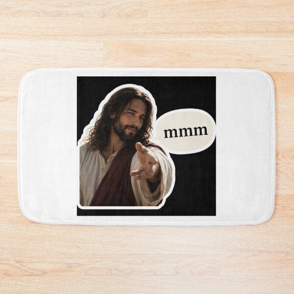 Item preview, jesus smiling mmm designed and sold by PatternFly.