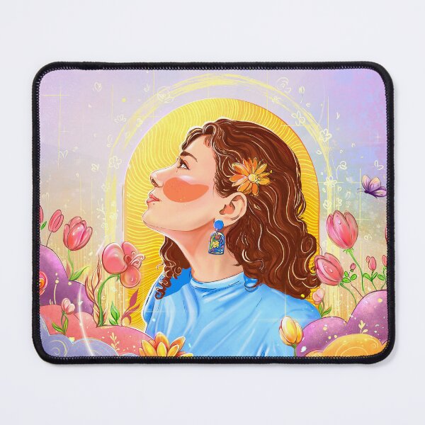 Item preview, Sunshine – Dreamy Floral Woman Portrait designed and sold by HeyaSnober.