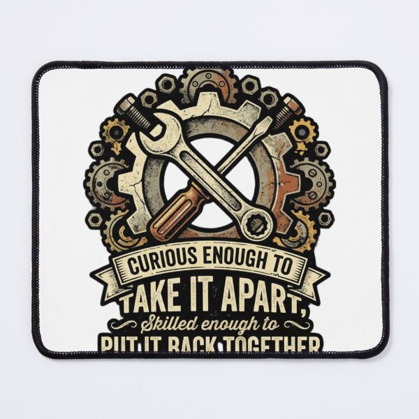 Item preview, Mechanic saying Retro workshop design designed and sold by ShirtsUp-Lane.