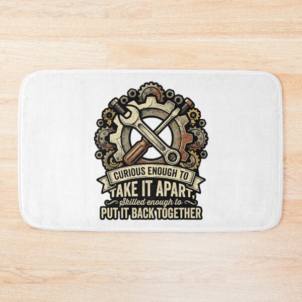 Item preview, Mechanic saying Retro workshop design designed and sold by ShirtsUp-Lane.