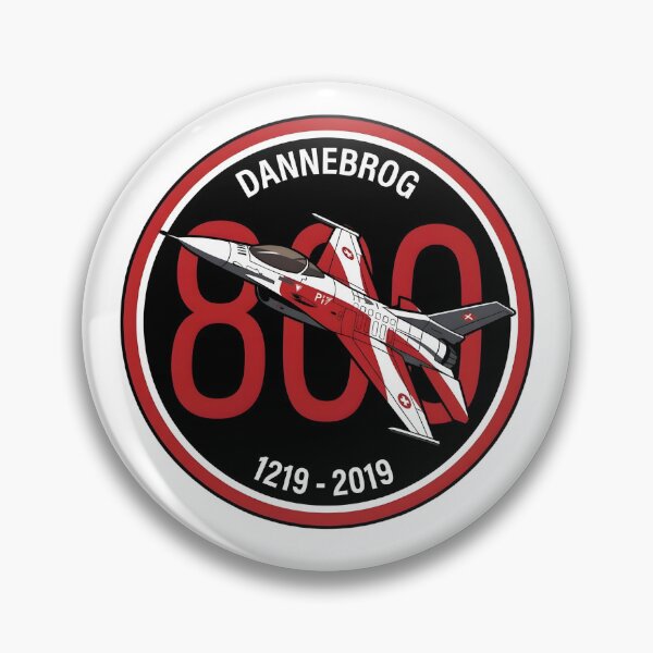 Item preview, Royal Danish Air Force F-16 Dannebrog 800 Anniversary Patch designed and sold by CharlieDesings.