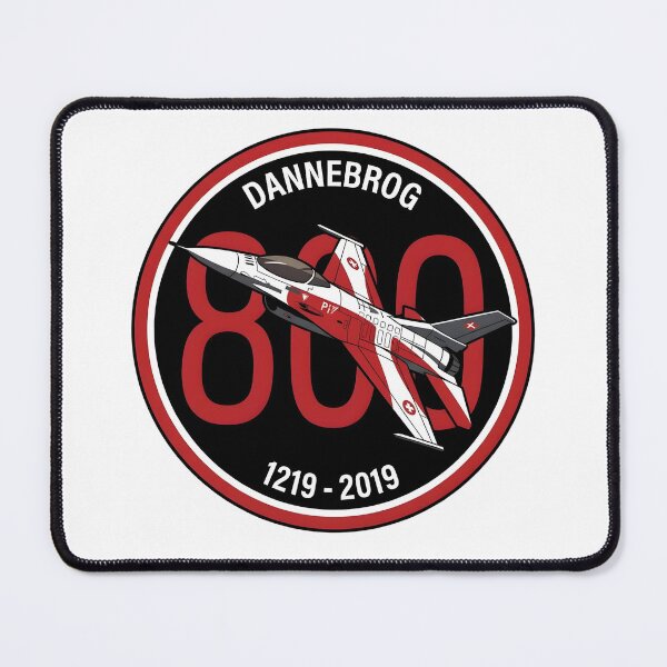 Item preview, Royal Danish Air Force F-16 Dannebrog 800 Anniversary Patch designed and sold by CharlieDesings.