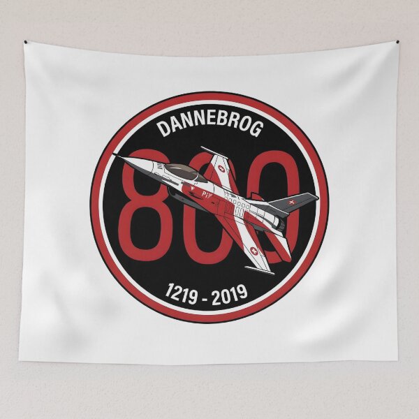 Item preview, Royal Danish Air Force F-16 Dannebrog 800 Anniversary Patch designed and sold by CharlieDesings.