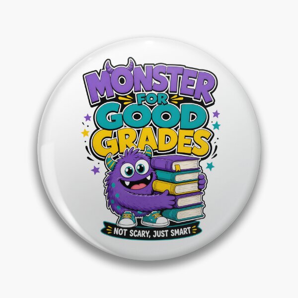 Item preview, Back to School Monster: Not Scary, Just Smart designed and sold by Fenay Designs.