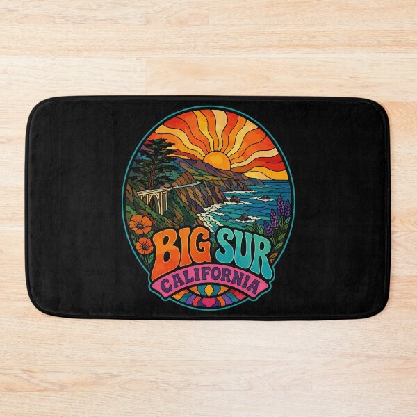 Item preview, Big Sur California Coast Stained Glass Travel designed and sold by TomFrontierArt.