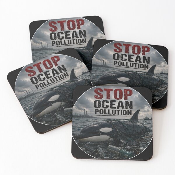 Item preview, Stop ocean pollution orca designed and sold by SMARTKIT  DESIGNAGENCY.