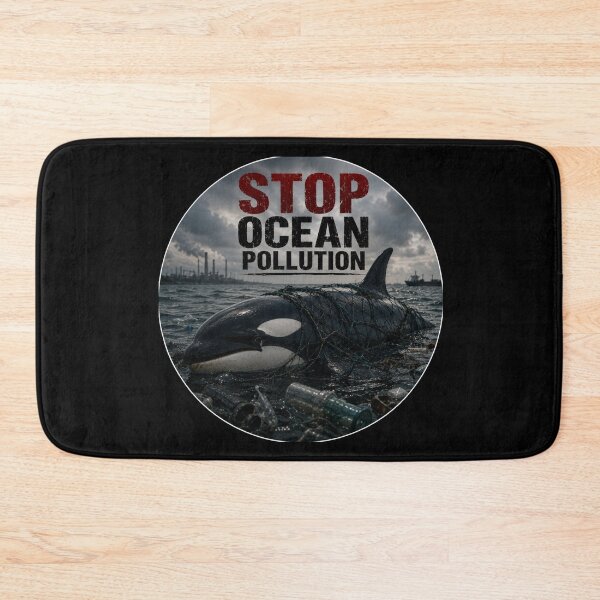 Item preview, Stop ocean pollution orca designed and sold by SMARTKIT  DESIGNAGENCY.